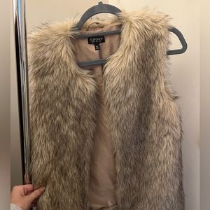 Topshop Faux Fur Vest